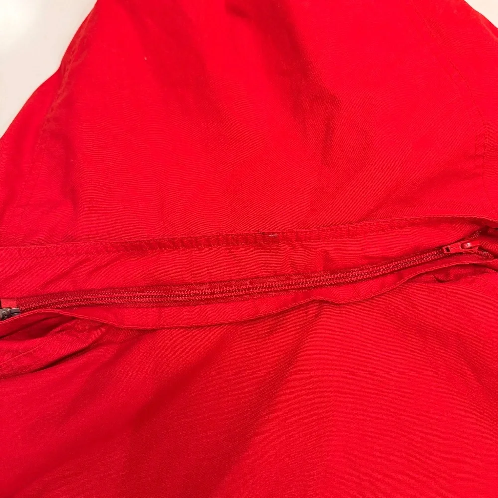 Eddie Bauer Women’s Red Utility Jacket – Medium Petite – Plaid Fleece Lined - Picture 6 of 6